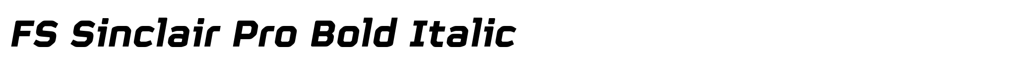 FS Sinclair Pro Bold Italic image